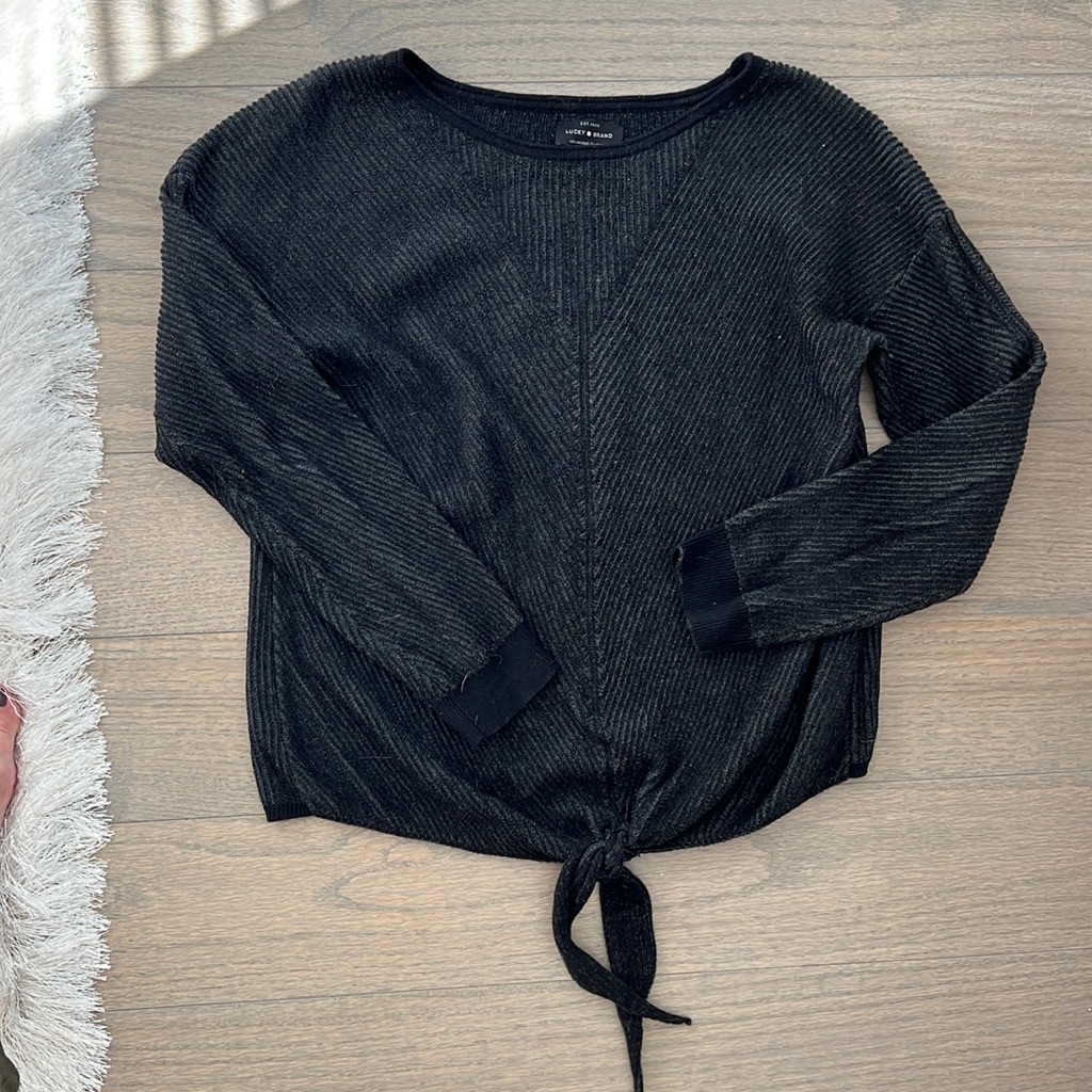 Lucky Brand Tie Front Sweater